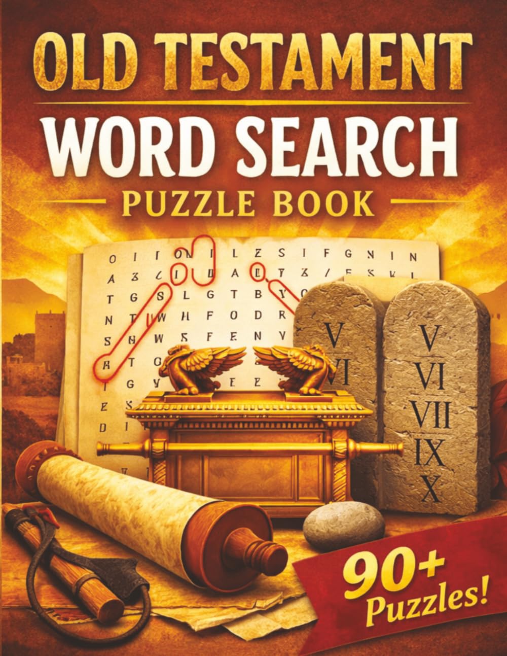 Old Testament Word Search Puzzle Book: Word Search with Easy to Read Print about Bible, Culture , Scriptures and More | 8.5x11 inches, 200 pages | 100 ... for Vacations, Holidays and Leisure Times