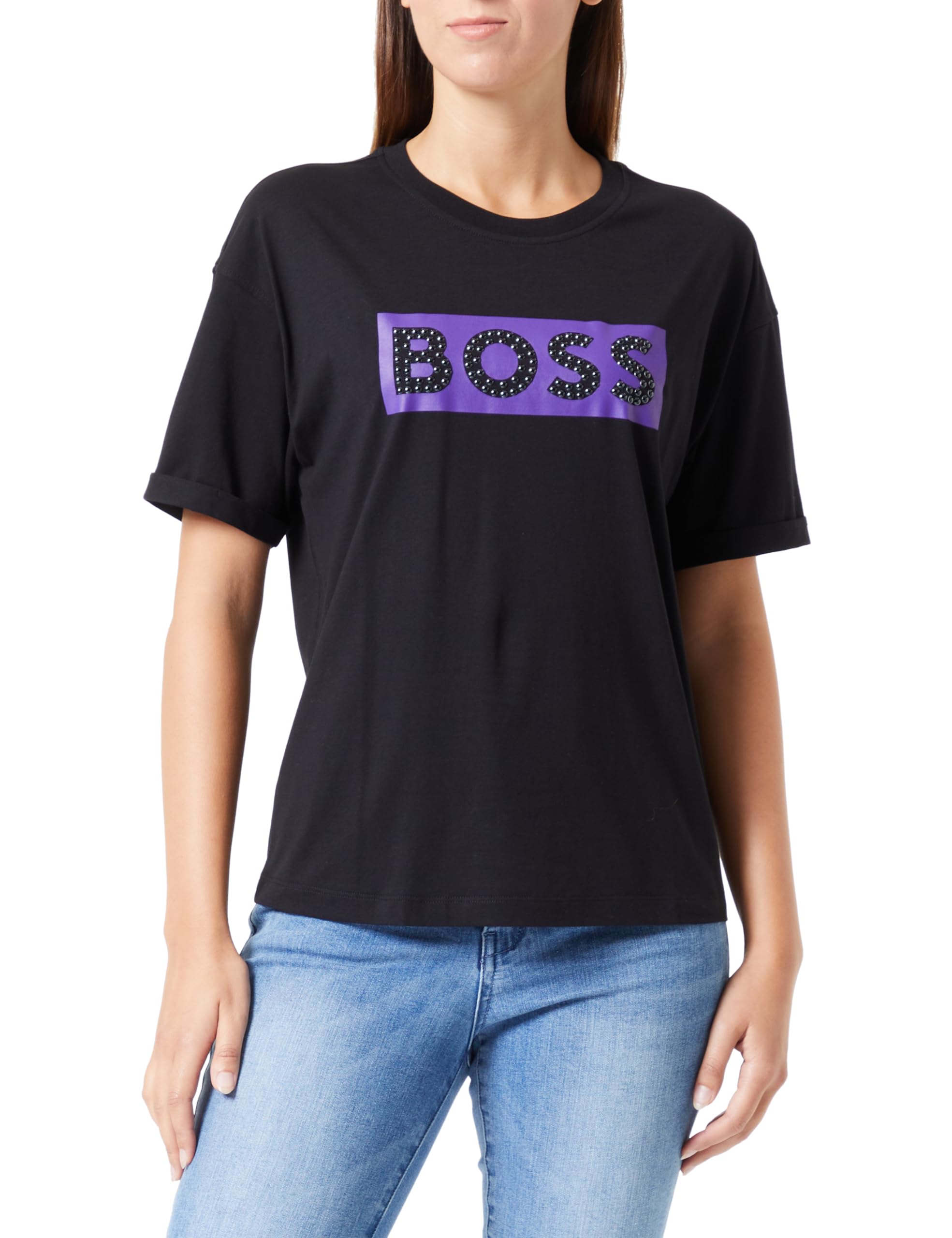 BOSSWomen's C_evarsy_beaded T-shirt