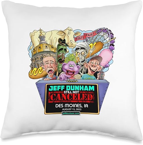 Miniatura 4 de JEFF DUNHAM Des Moines, IA (2023) - Almohada de 18 x 18 pulgadas, multicolor