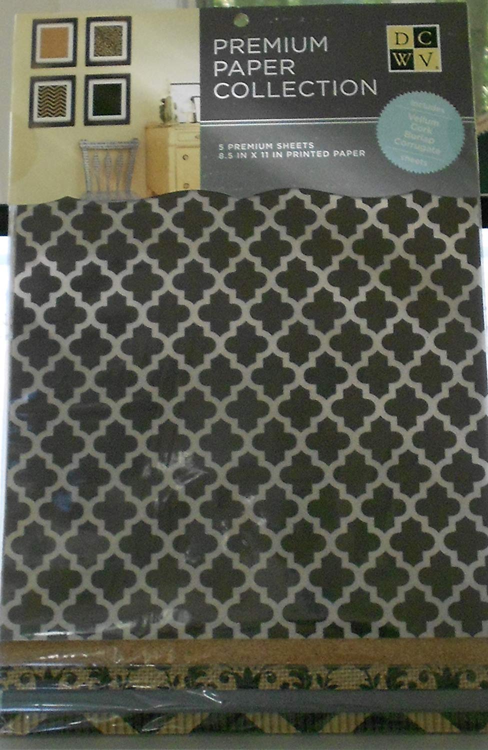 DCWVPremium Paper Stack Premium Paper Collection - 5 Sheets - 22cm x 28cm