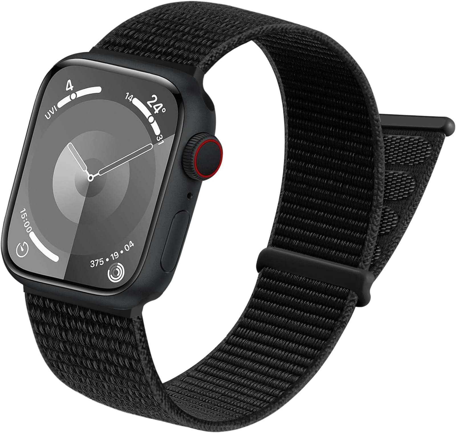 Upeak Sport Nylon Loop Band Compatible with Apple Watch Strap 38mm 40mm 41mm 42mm 44mm 45mm 49mm, Women Men Soft Breathable Adjustable Strap for Apple Watch Band/iWatch Series 9 8 7 6 5 4 3 SE Ultra