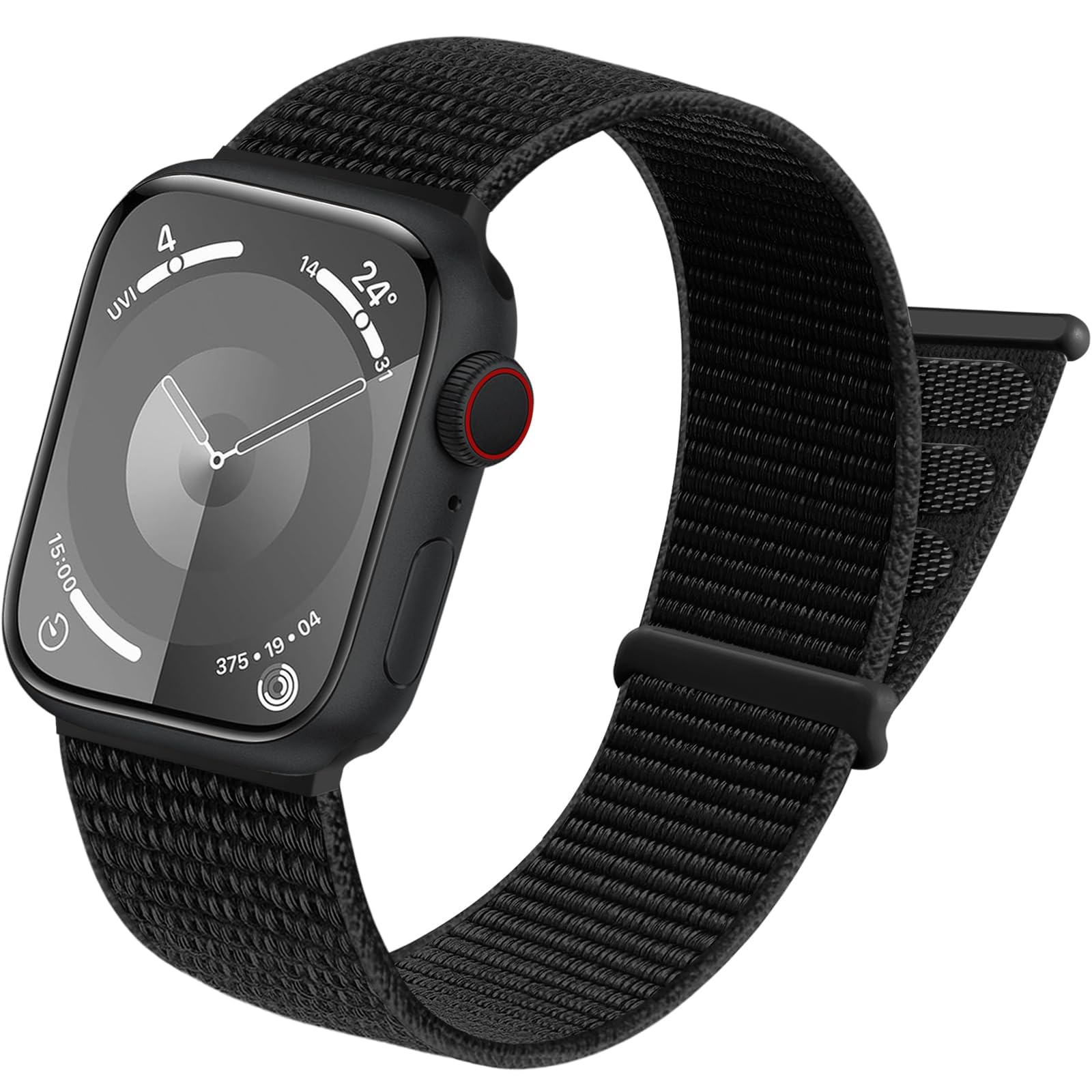 Sport Nylon Loop Band Compatible with Apple Watch Strap 38mm 40mm 41mm 42mm 44mm 45mm 49mm, Women Men Soft Breathable Adjustable Strap for Apple Watch Band/iWatch Series 9 8 7 6 5 4 3 SE Ultra