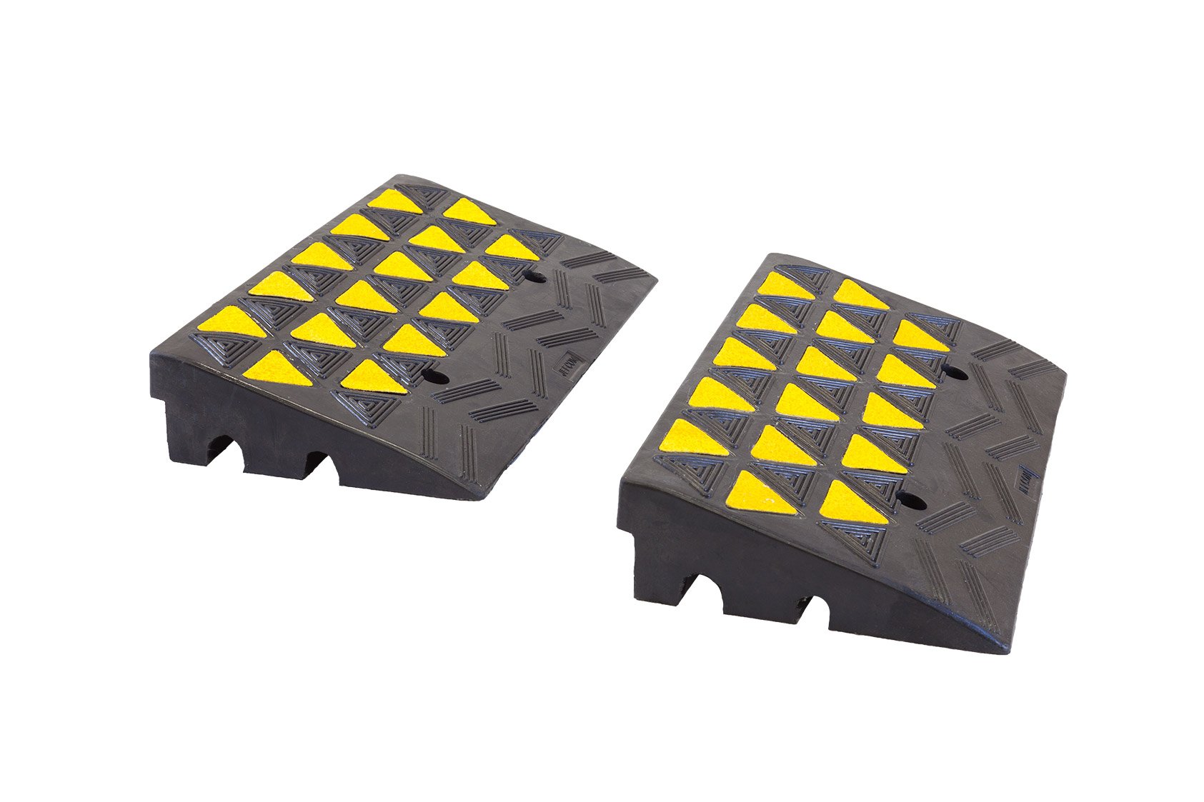 The Ramp People 20cm Rubber Kerb Ramps (Pair) - Fixings Included (100mm, 150mm & 200mm) 20,000kg Capacity (200mm)