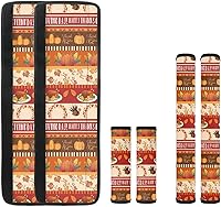 Vista 34 de 6 fundas para manija de puerta de refrigerador de Acción de Gracias, cubierta de manija de nevera de otoño, hoja de arce, protector de manija