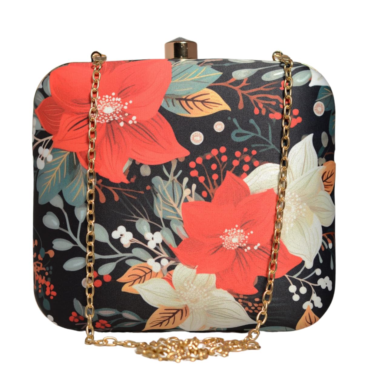 Artklim Floral Printed Clutch Bags (Multicolor & Red) (B0CVQFJBDL) Amazon Price History, Amazon Price Tracker