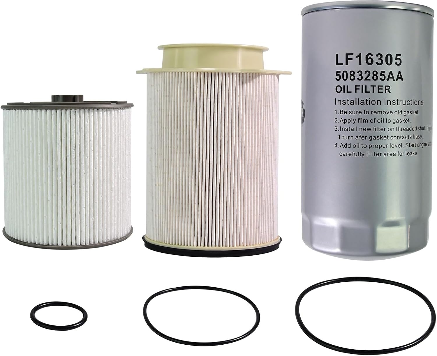 Oil Filter and Fuel Filter Water Separator Set Compatible with Ram 2500 3500 4500 5500 2019 2010 2011 2022 6.7L Diesel Replaces# 68436631AA 68157291AA 5083285AA