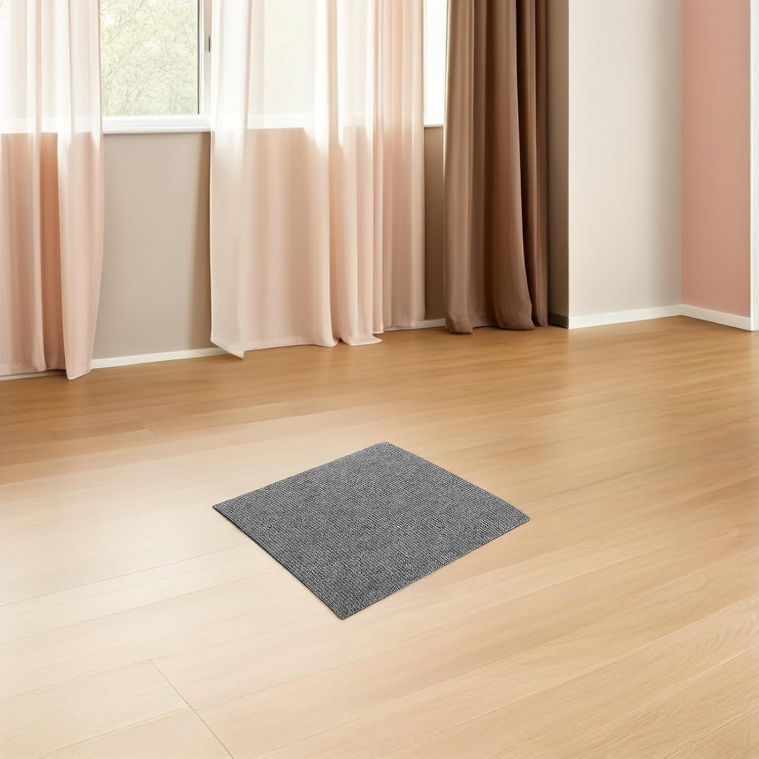 10pcs Self Adhesive Carpet Floor Tiles Waterproof Polyester Squares for Floor Protection Easy Peel and Stick Carpet Tiles for Living Room and Malls