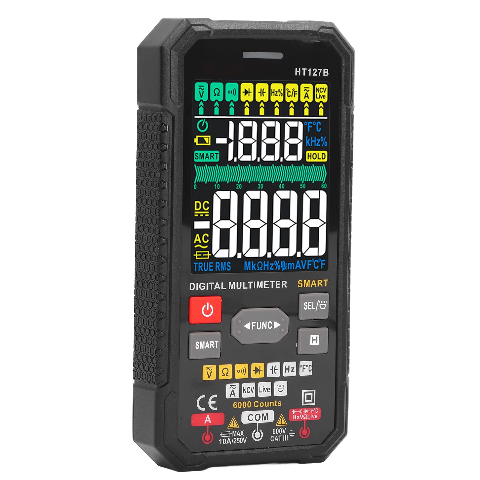 Multimetro Digitale Tester Portatile Ad Alta Precisione per Elettricisti e Appassionati di Fai da Te Materiale ABS Display LCD 3 Risultati