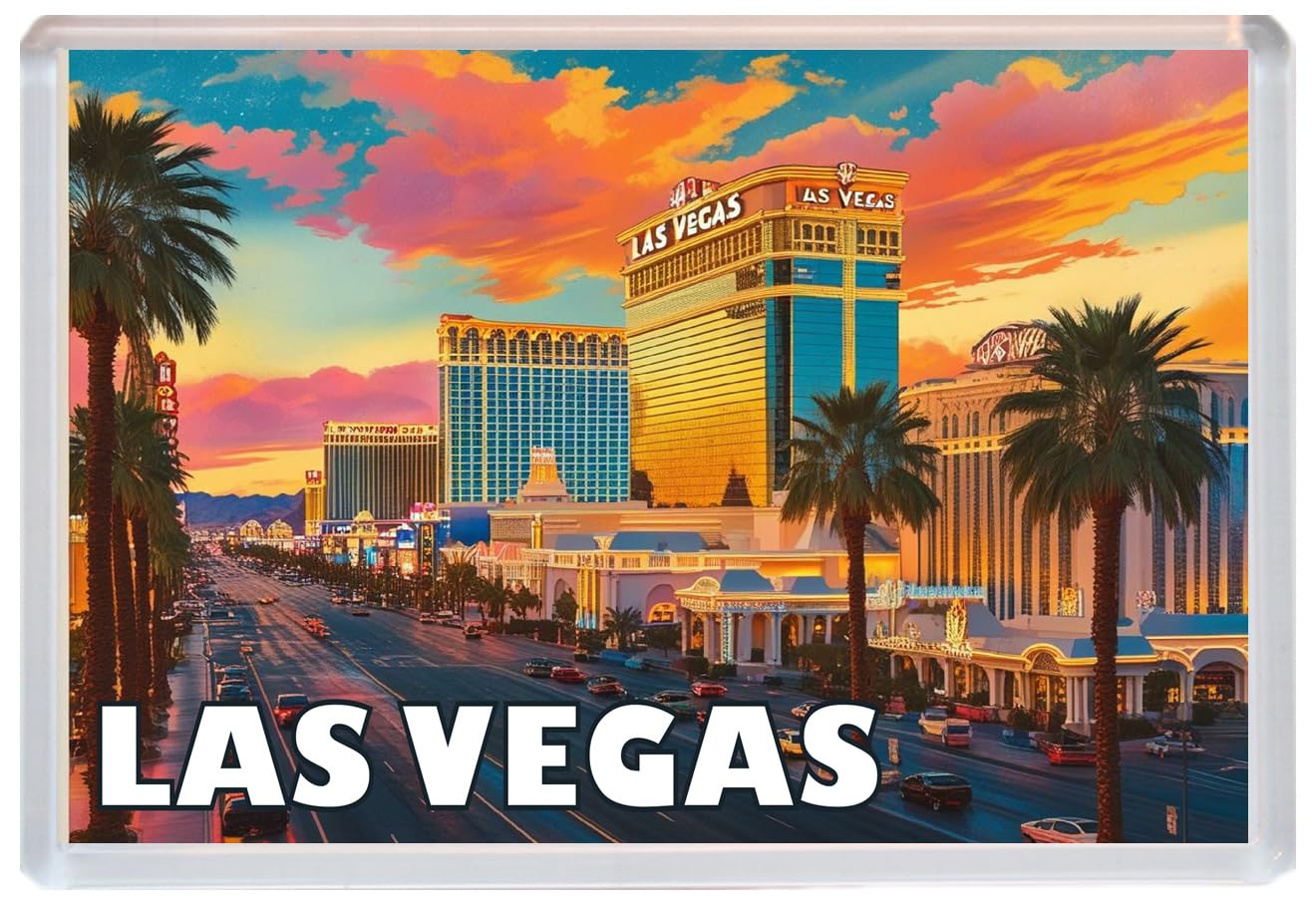 Las Vegas - Jumbo Artistic Fridge Magnet 96 x 67mm