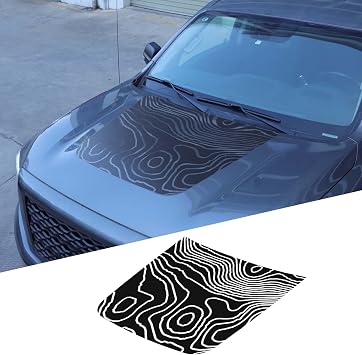 Car Front Hood Decal Sticker Compatible with Nissan Titan 2016-2023, Car Hood Decals, Engine Cover Trim Decal Sticker Accessories Terrain Pattern