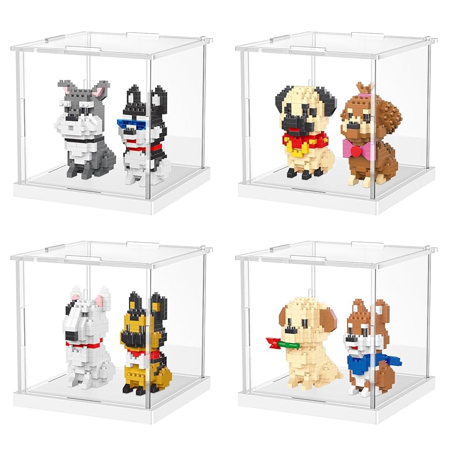 CSNRHG Pet Dog Set Building Block Dog Series 8 in 1 Equipped