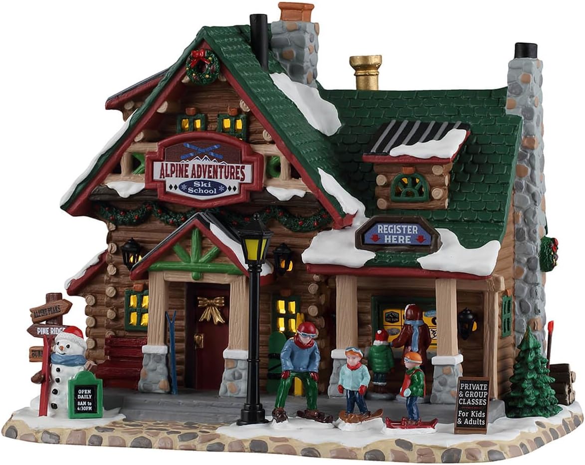 Lemax, Alpine Adventures Ski School, Lighted Buildings, #65538