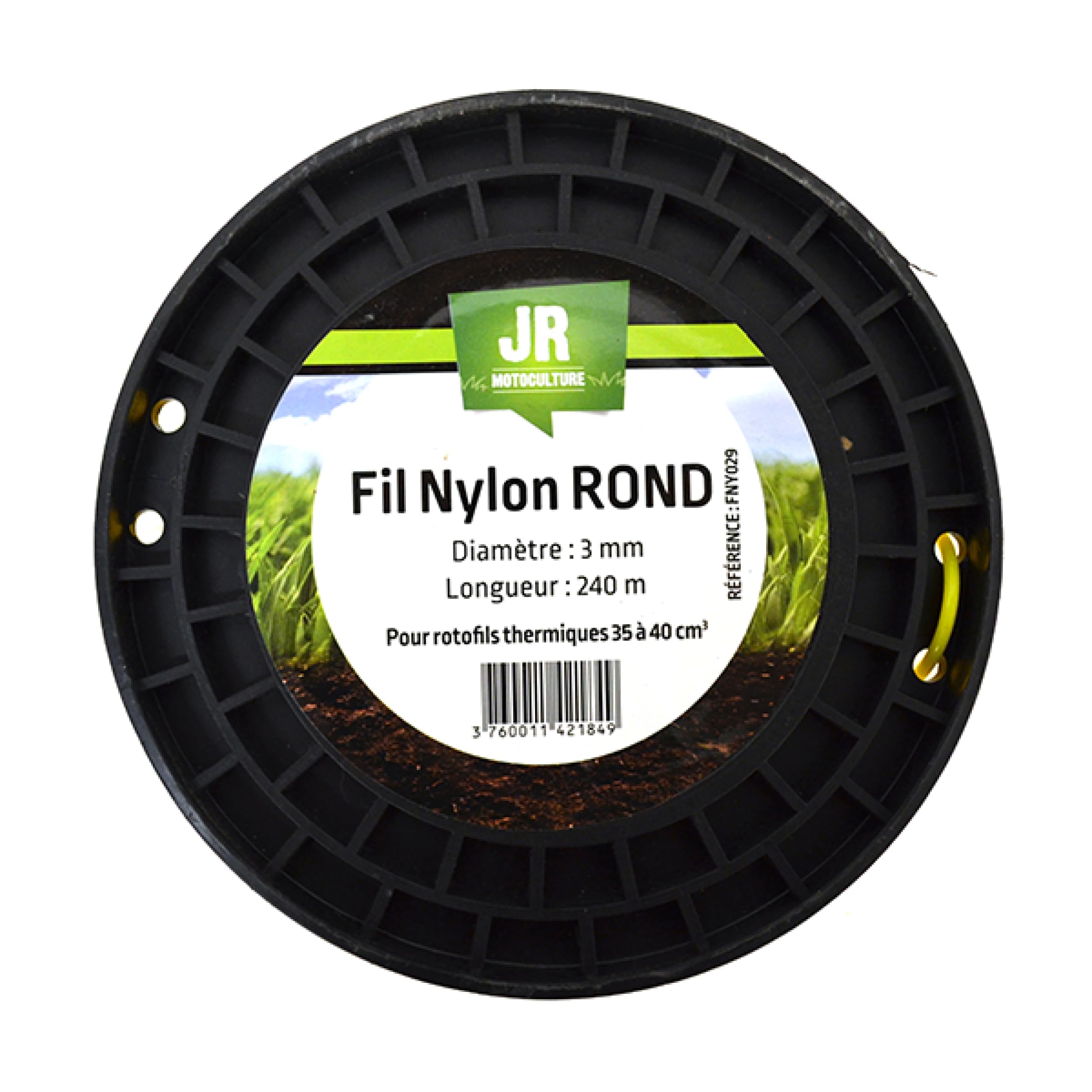 JR FNY029 JR-FNY029-Giardin-Fil Nylon 3 mm Rotondo, No