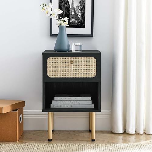 Vista 2 de Modway Chaucer - Mesita de noche, color negro