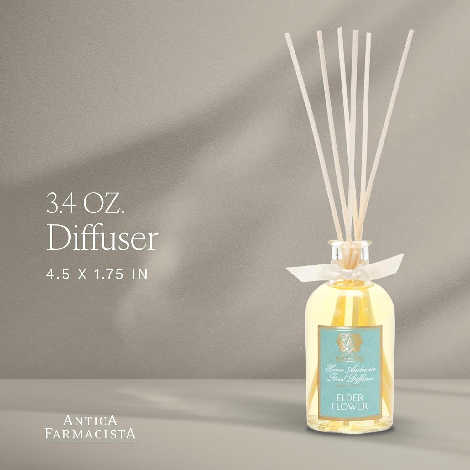 Antica Farmacista Home Ambiance Diffuser - Long-Lasting Reed Scent Diffuser - Luxury Room Freshener Gift - Warm White, 3.4 fl oz - Image 2