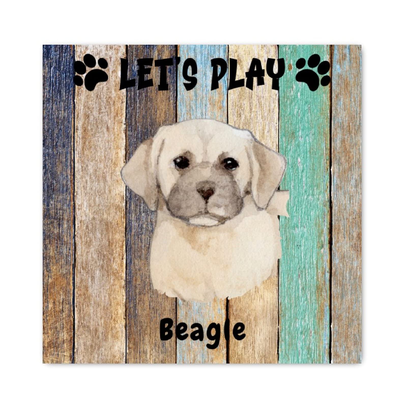 Plaque en bois Beagle décorative pour une ambiance de maison chrétienne chaleureuse - 6