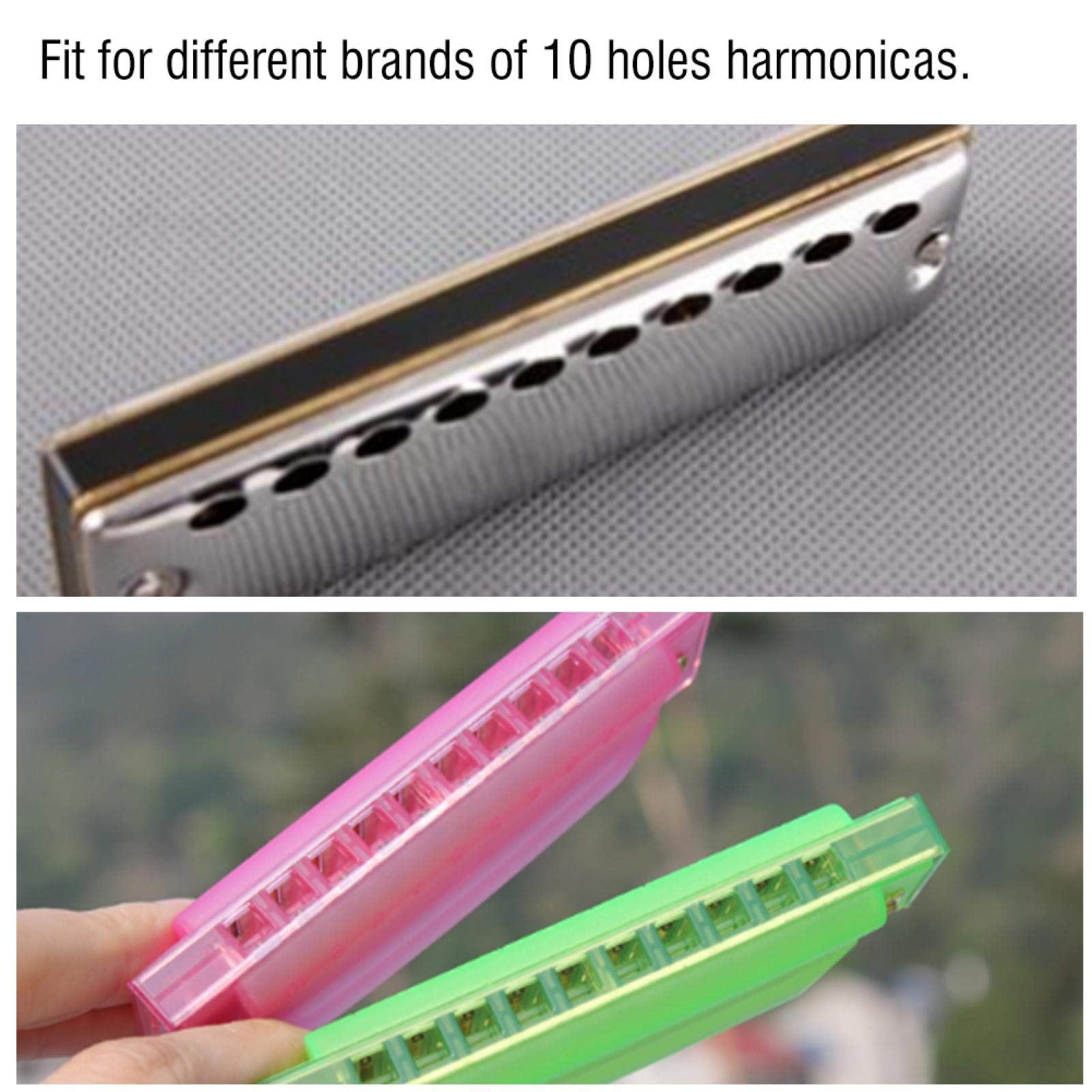 Harmonica Holder, Harmonica Support, Beginners Use for Music Lover Harmonica Harmonica Accessory, Black - Image 4