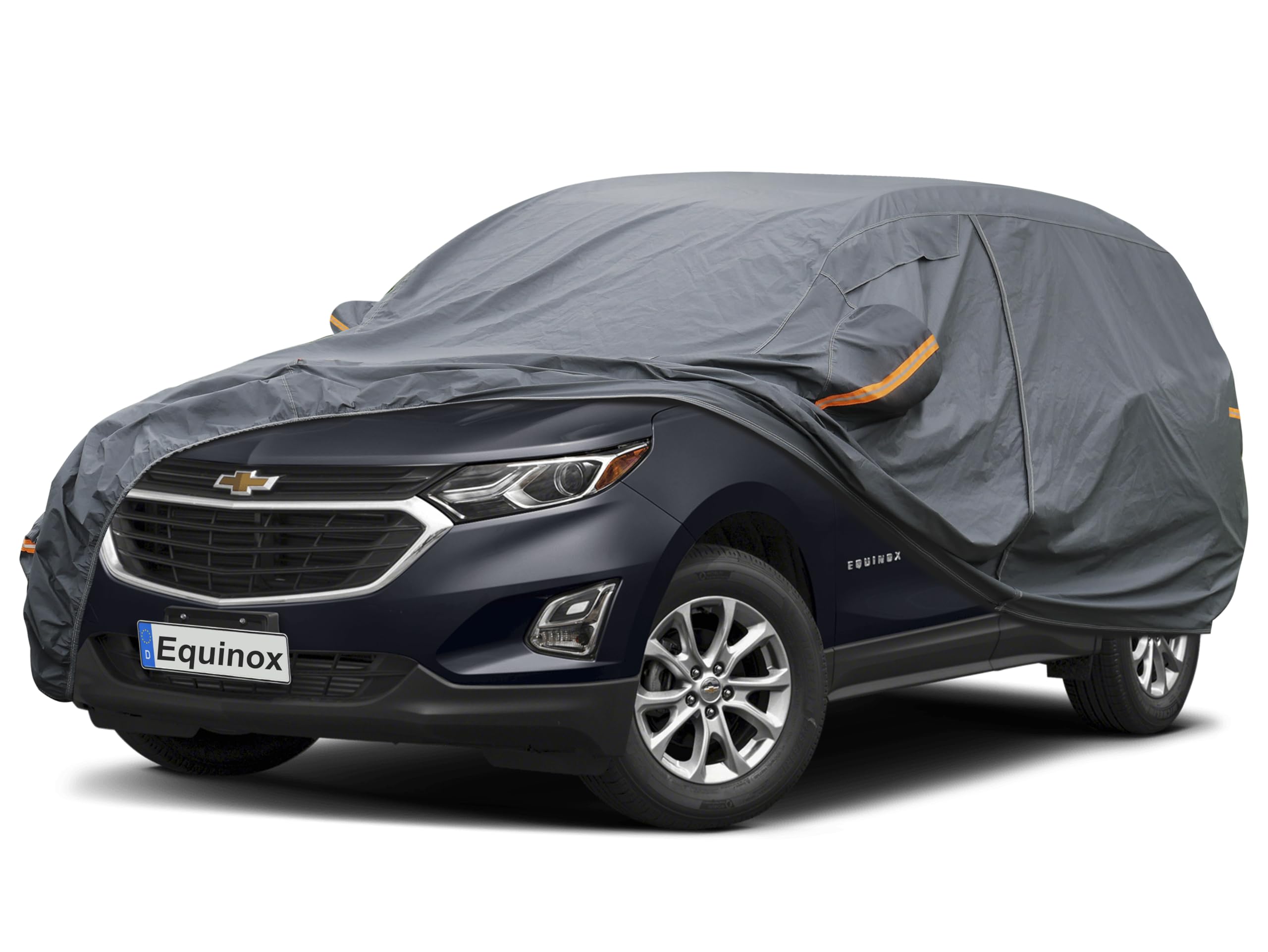 GUNHYI Premium Car Cover Custom Fit Chevrolet Chevy Equinox (2005-2026), 16 Layers Heavy Duty Car Cover Waterproof All Weather with Zipper Door for Sun Rain Snow Dust Uv Protection