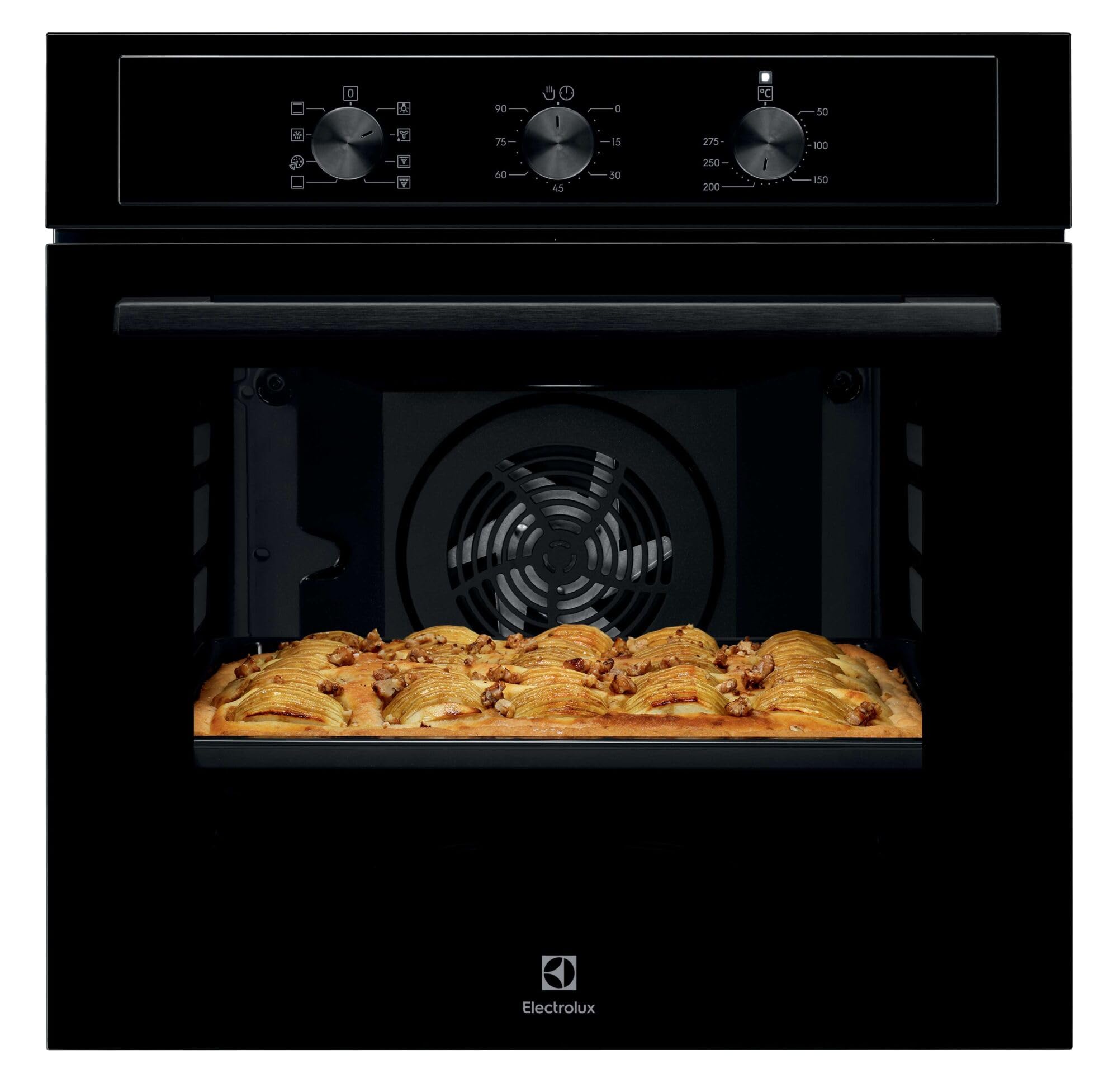 Electrolux Forno da Incasso 68 L Classe A+ EOH2H044K | Capacità 68 L, Classe A+, pulizia a vapore, funzione Pizza, cottura uniforme multilivello, 589x594x568 mm