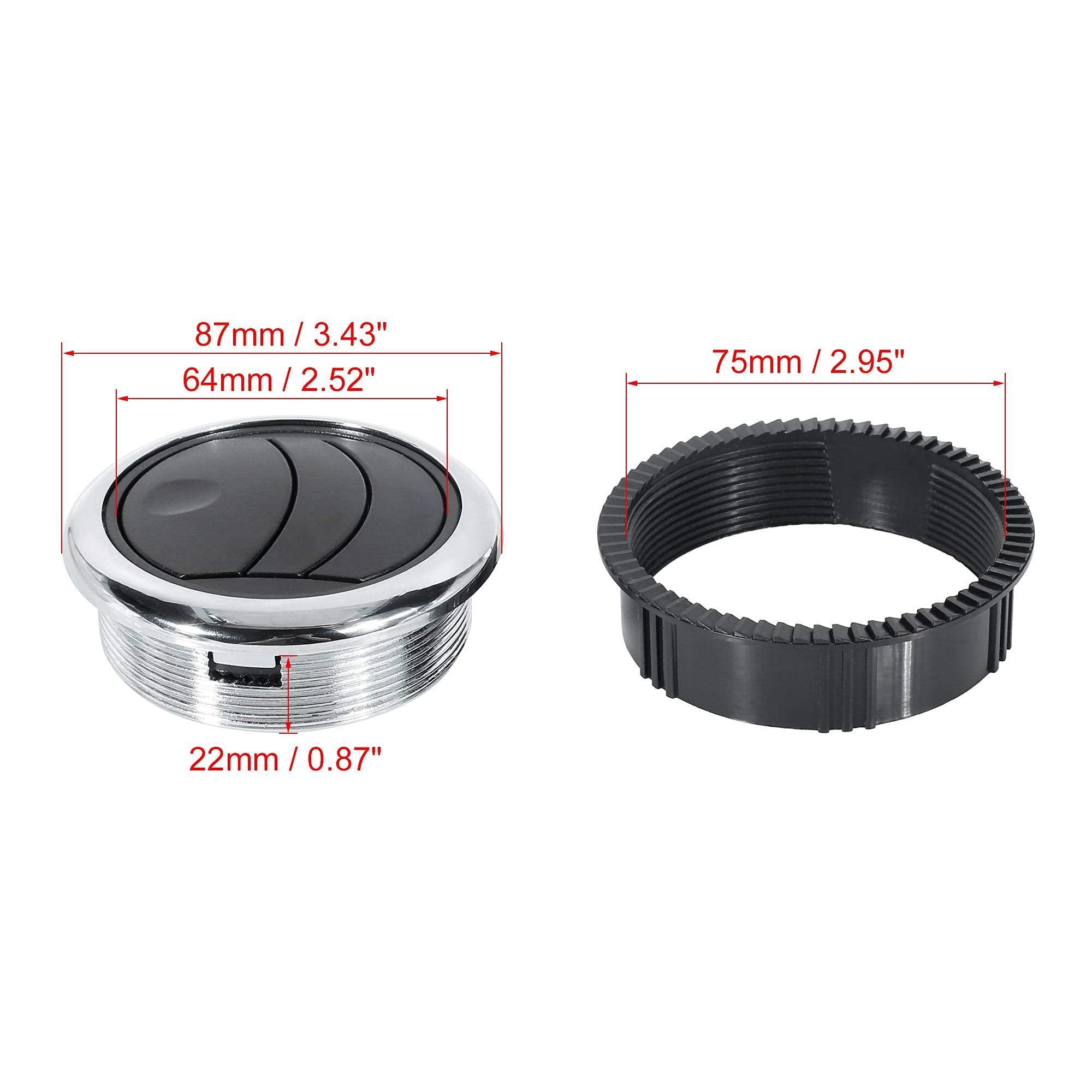 Riloer 2 PZ Universale Manopola Stile Aria Condizionata Vent Deflettore Presa Feritoia Griglia Presa Aria Per RV Bus Yacht Barca
