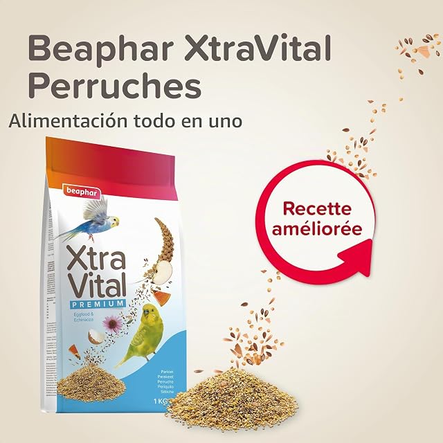 Foto 2 de 6 de Beaphar Xtravital Periquitos - Alimentación Premium - Contiene Frutas, Semillas y Cereales