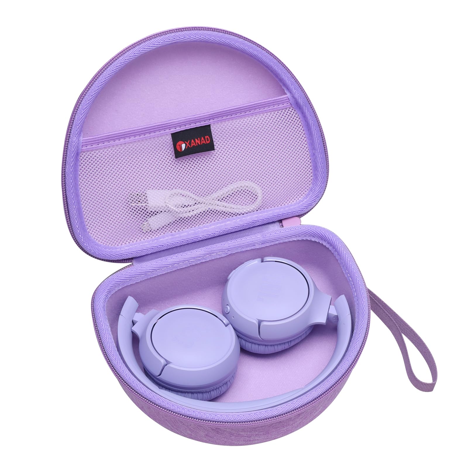 XANAD Hard Case for JBL Junior 470NC or JBL JR 470 NC/JR 460 NC/Junior JR 320BT Kids Headphone, Purple