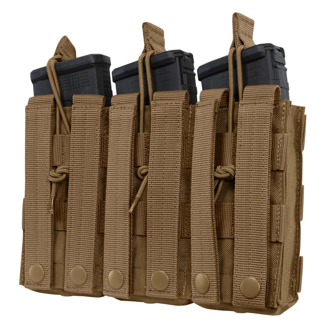 Amazon.com : Condor MA27-002 Triple M4/M16 Open Top Mag Pouch