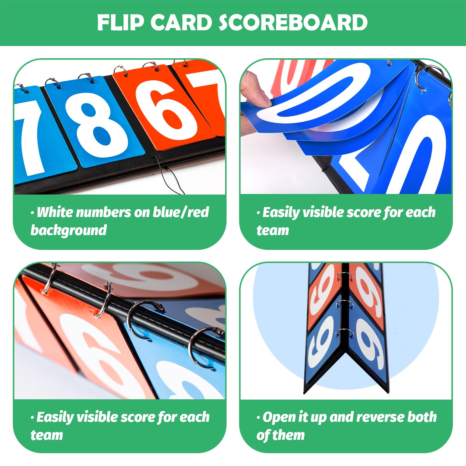 Yauhar 10Pcs Soccer Referee Kit Contain 4-Digital Portable Table Top Scoreboard Flipper, Stainless Steel Sports Whistles, Red Yellow Cards with Notebook for Football Soccer - Image 4