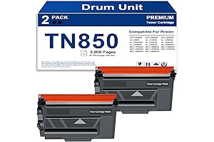 DR-820 Toner Cartridge - 2 Pack High Yield Black Toner Replacement for Brother TN850