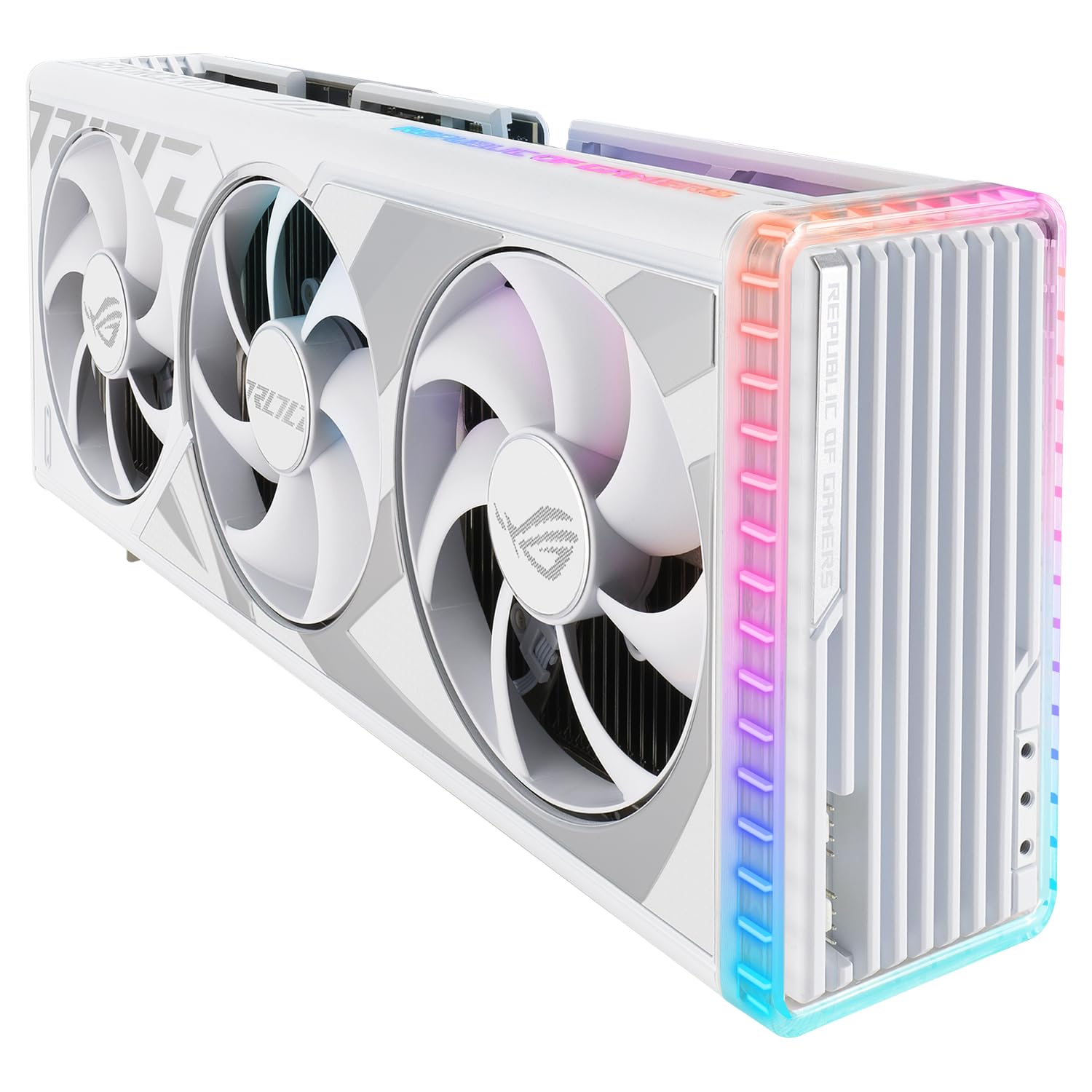 ASUS ROG Strix NVIDIA GeForce RTX 4080 SUPER OC Edition Scheda Grafica 16 GB GDDR6X, 256 Bit, PCIe 4.0, HDMI, DisplayPort, Bianco, ROG-STRIX-RTX4080S-O16G-WHITE