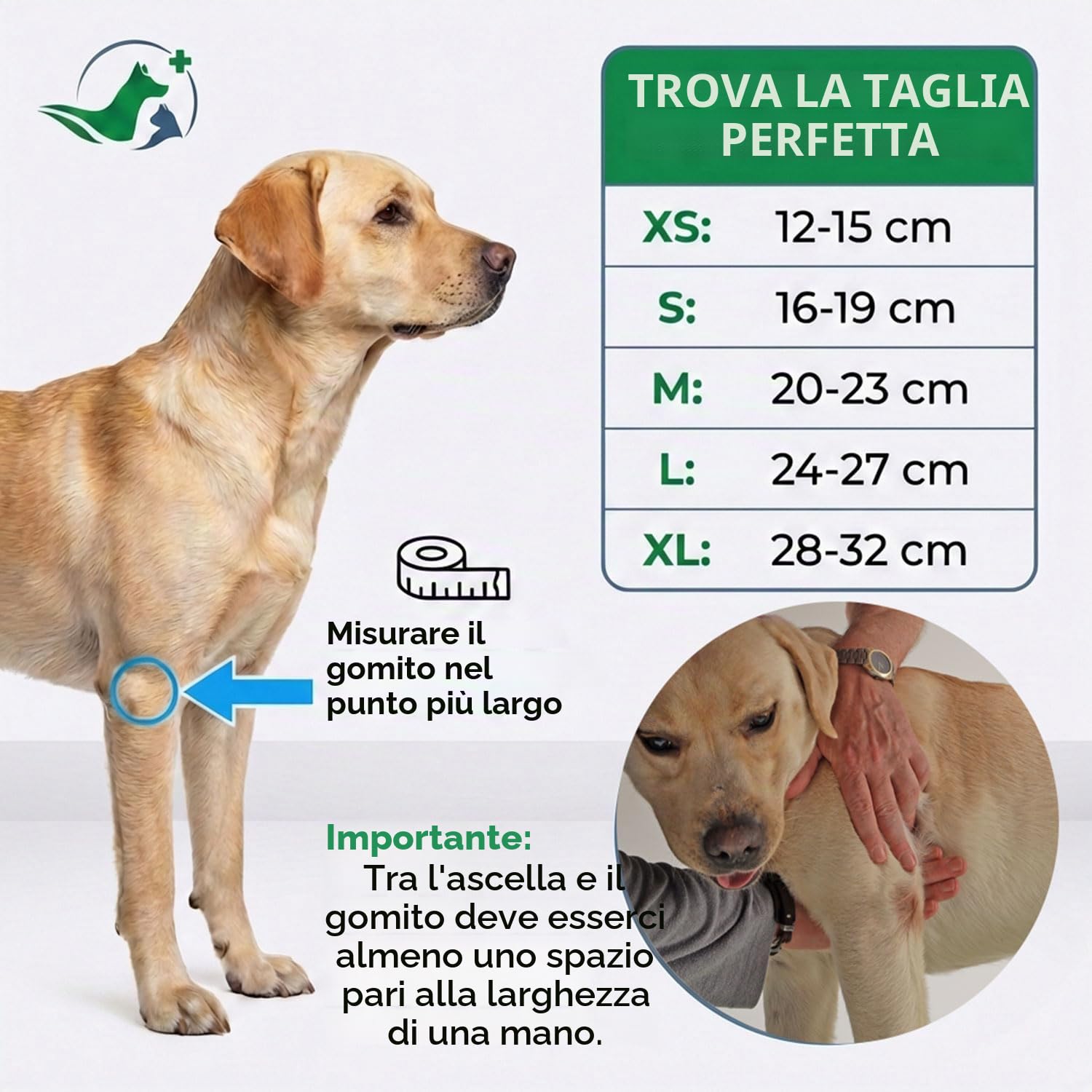 Tutore contro piaghe da decubito/tutore per calli/benda per il gomito/tutore per cani con igroma - Grigio - XS