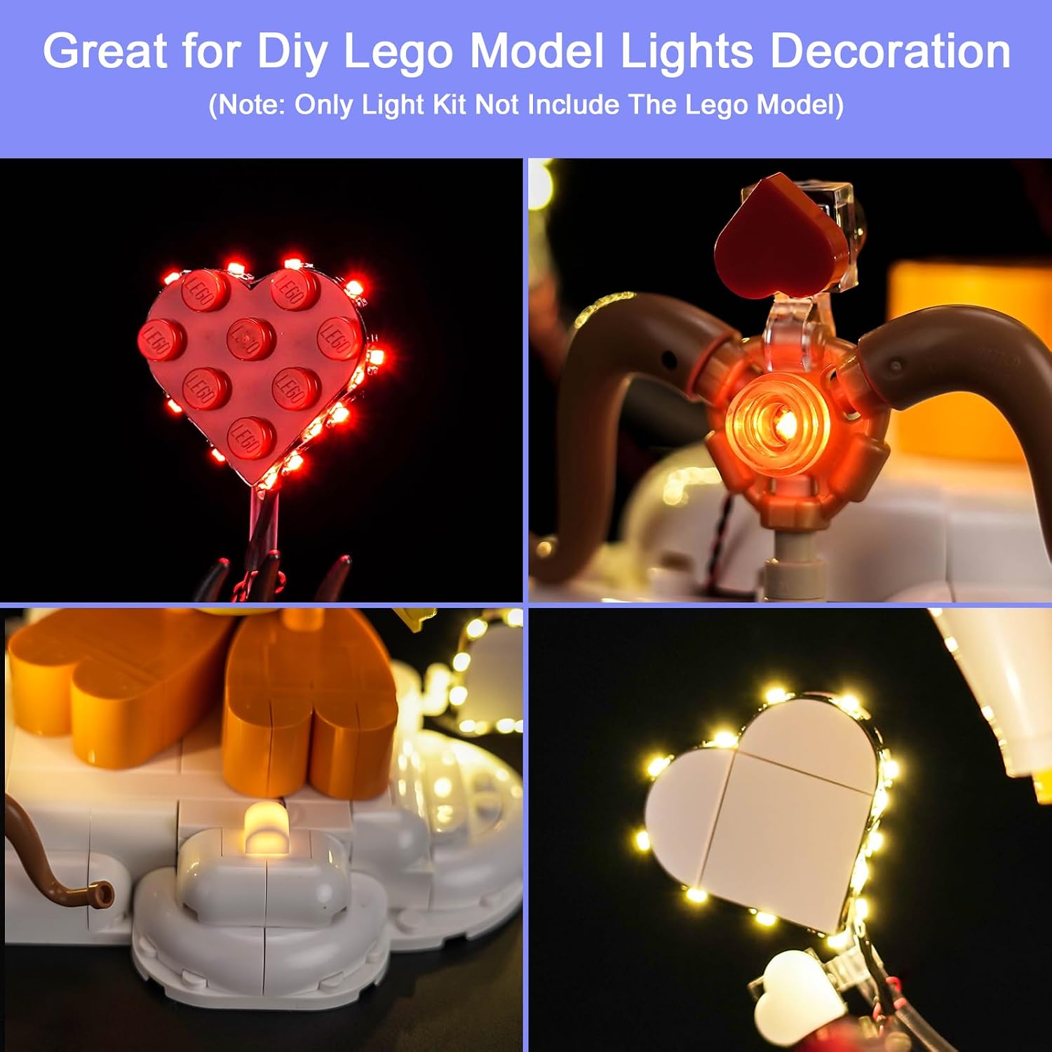 Upgraded Led Light Kit Compatible with Lego Sweetheart Tweety Bird Building Set, Lights Decoration Compatible with Lego 40824 (Model Not Included)