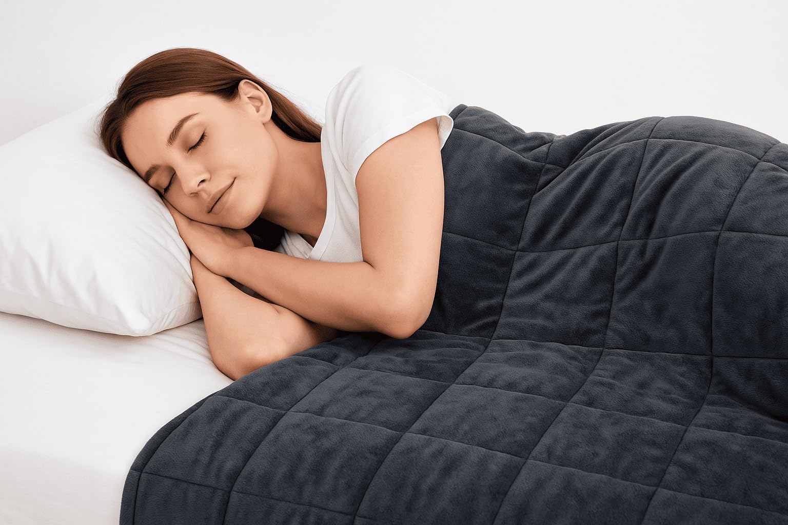 Gewichtsdecke 9 kg 135 x 200 cm Anti-Stress Decke Therapiedecke