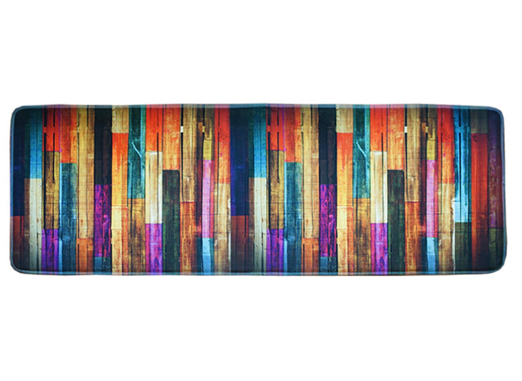 ROMQUEEN Bathroom Accessories Yellow And Bluebath Rug Grey Non Slip Bath Mat In Black Bath Mat Kids Machine Washable&160X50