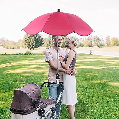 Miniatura 4 de Paraguas de clip 2026, cochecito de paraguas para niños pequeños, cochecito de bebé con abrazadera ajustable, sombrilla para niños con protección