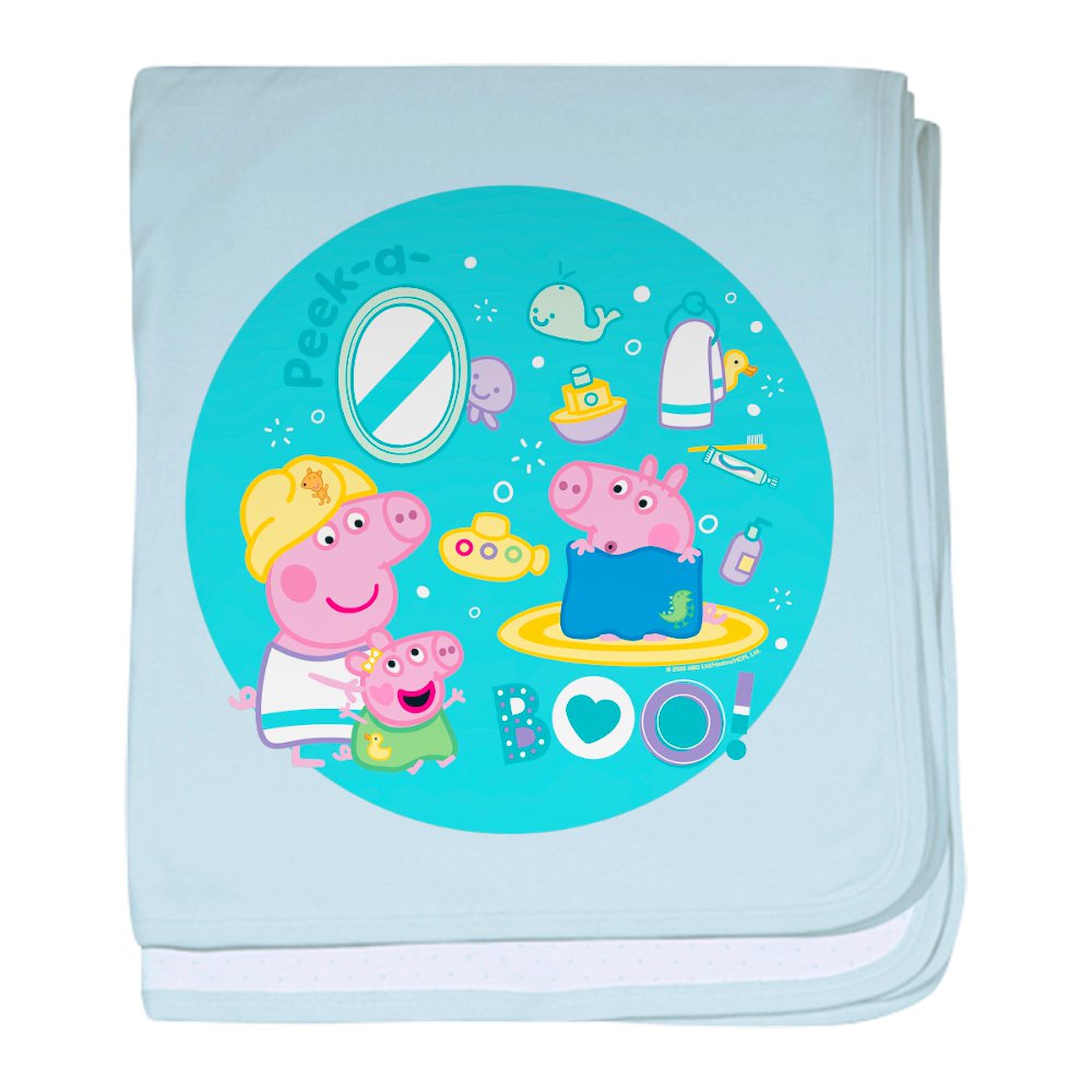 CafePress Peppa Pig: Bath Time Baby Blanket, Super Soft Newborn Swaddle