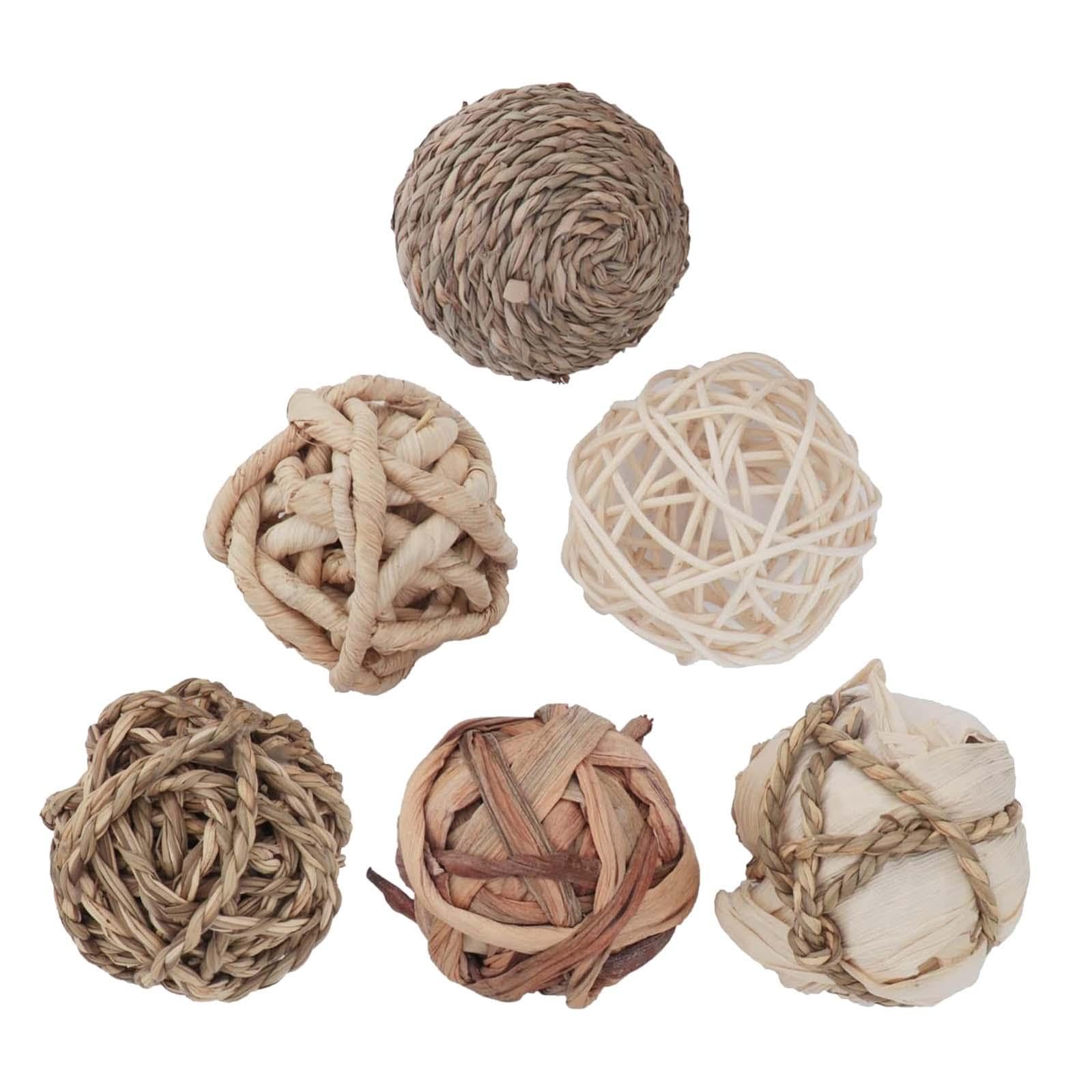 6Pcs Decorative Rattan Balls Vase Fillers for Wedding Party Home Table Decor-image-42