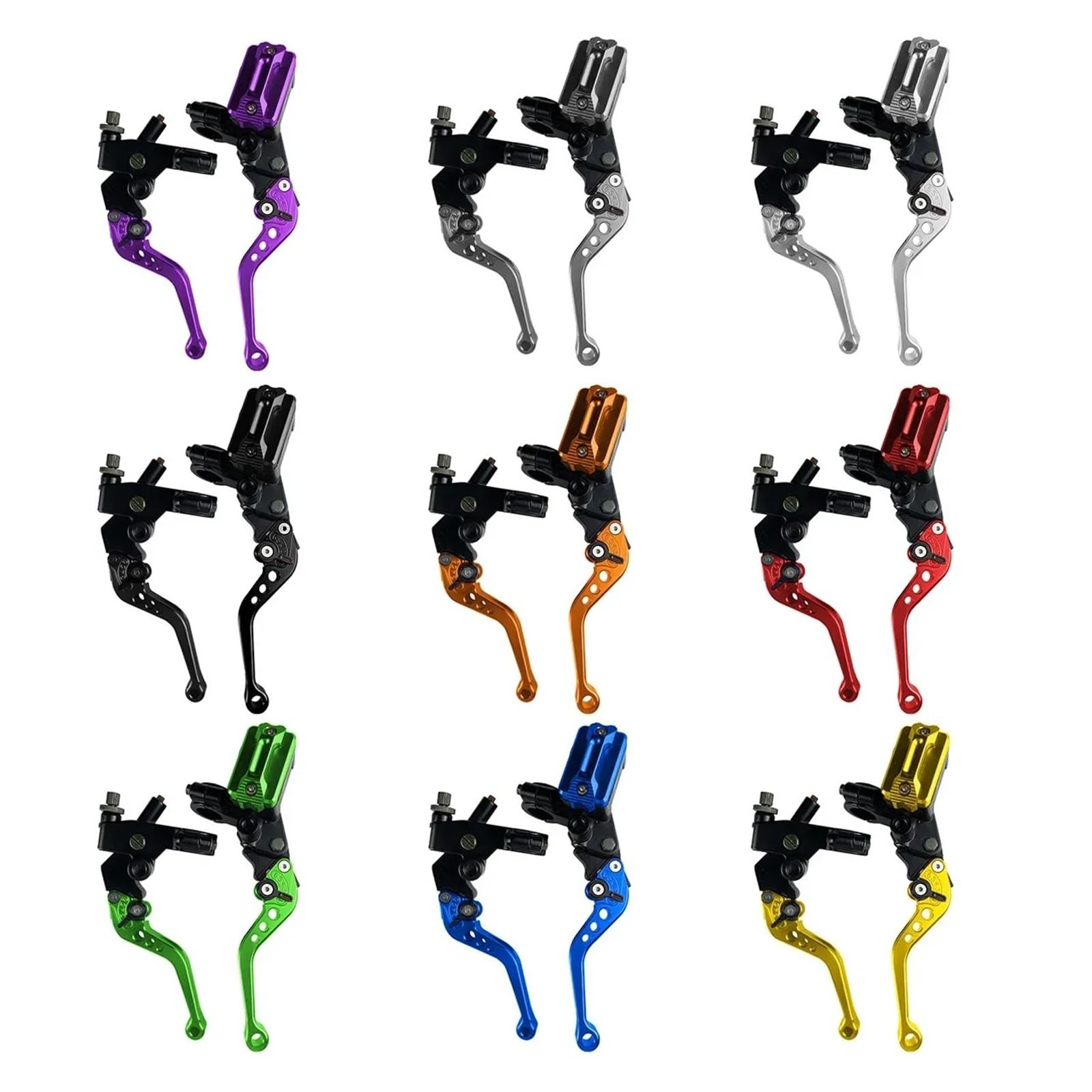 Leve Frizione Freno Per Scooter Sport Dirt Bike | Serbatoio frizione con cavo leva leva freno moto universale CNC una coppia da 7/8 "22mm