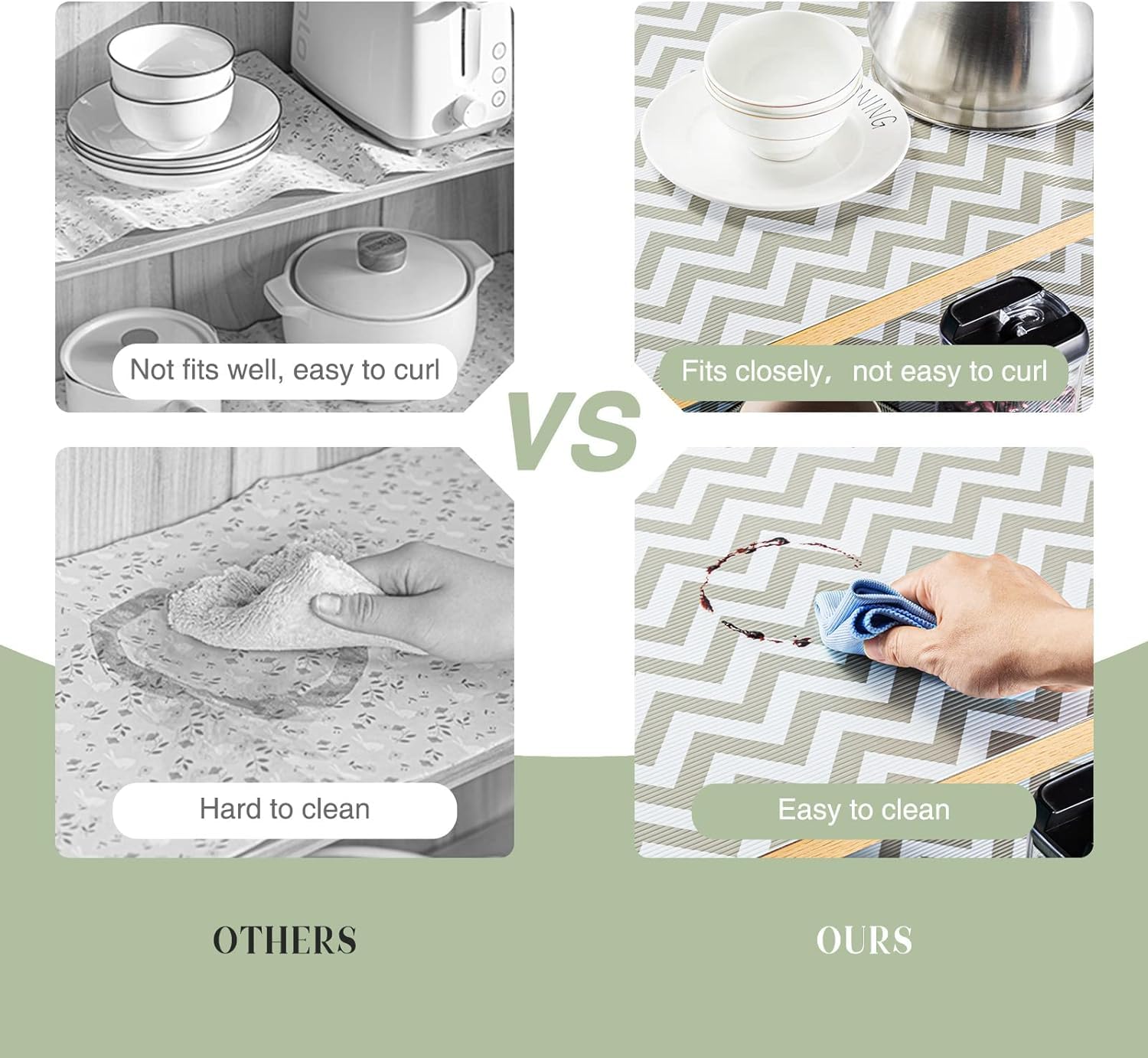 Star Work Non Adhesive Shelf Liners, Kitchen Cabinets,Non Slip Drawer Liners, Kitchen,Waterproof Cabinet Liners, (Cream Aztec,45 Cm X 5 M) - Ethylene Vinyl Acetate,Geometric — Amazon image 3