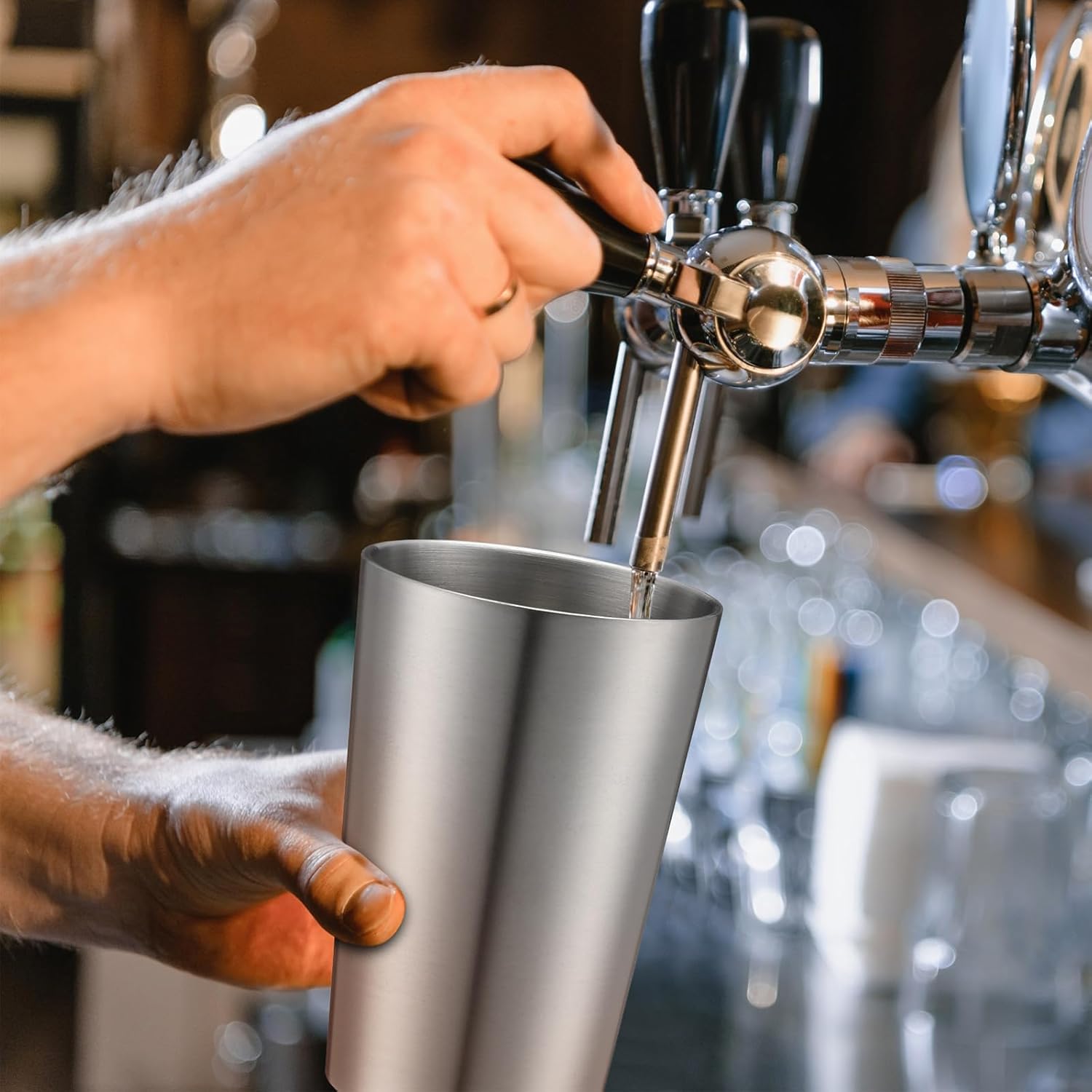 12 Pack Stainless Steel Cups 12oz Double Wall Vacuum Cup Stackable Insulated Metal Tumbler Drinking Glasses for Party Bar Travel Camping Outdoor and Home(Sliver) - Image 3