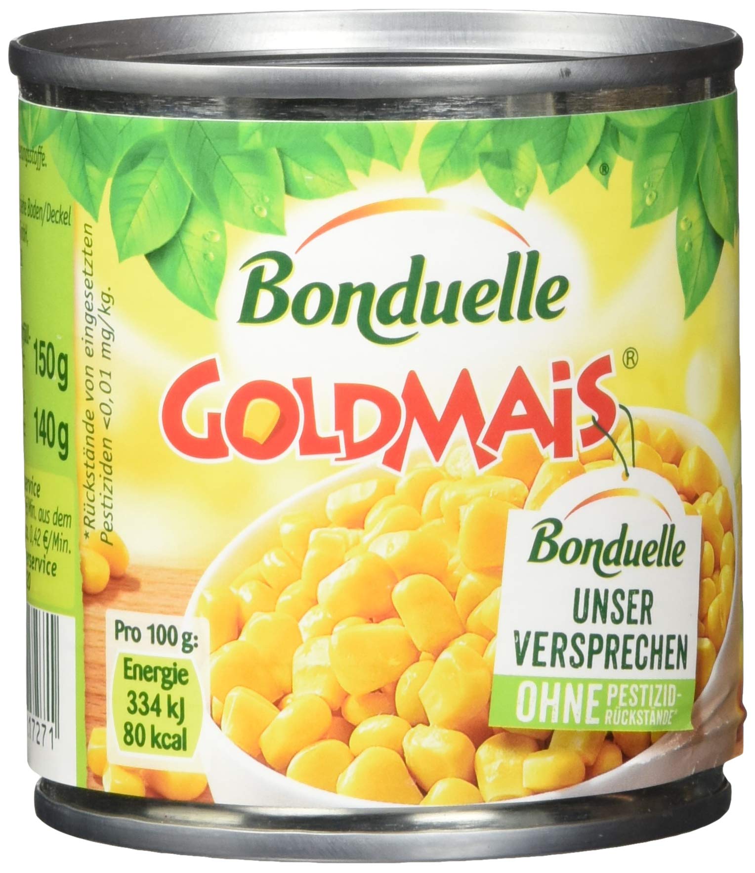 Bonduelle Gemüse Goldmais, 150g, Abtropfgewicht 140g