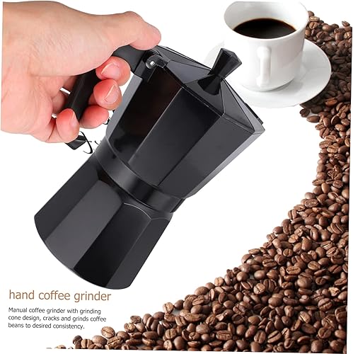 Miniatura 4 de LIFKOME Cafetera para estufa de inducción, 6 tazas, color negro, fácil de usar, portátil, segura para alimentos, de aluminio para oficina en casa