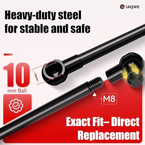 Miniatura 4 de Soportes de gas de 36 pulgadas, 200 libras890N, soporte de elevación de choque para cubierta Tonneau, resistente, cama de caravana, gabinete de TV,