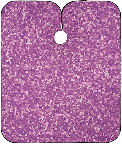 Rainbow Glitter Barbers Capes Adjustable Barber Cape, Long Makeup Cape 64.9 In x 55.1 In