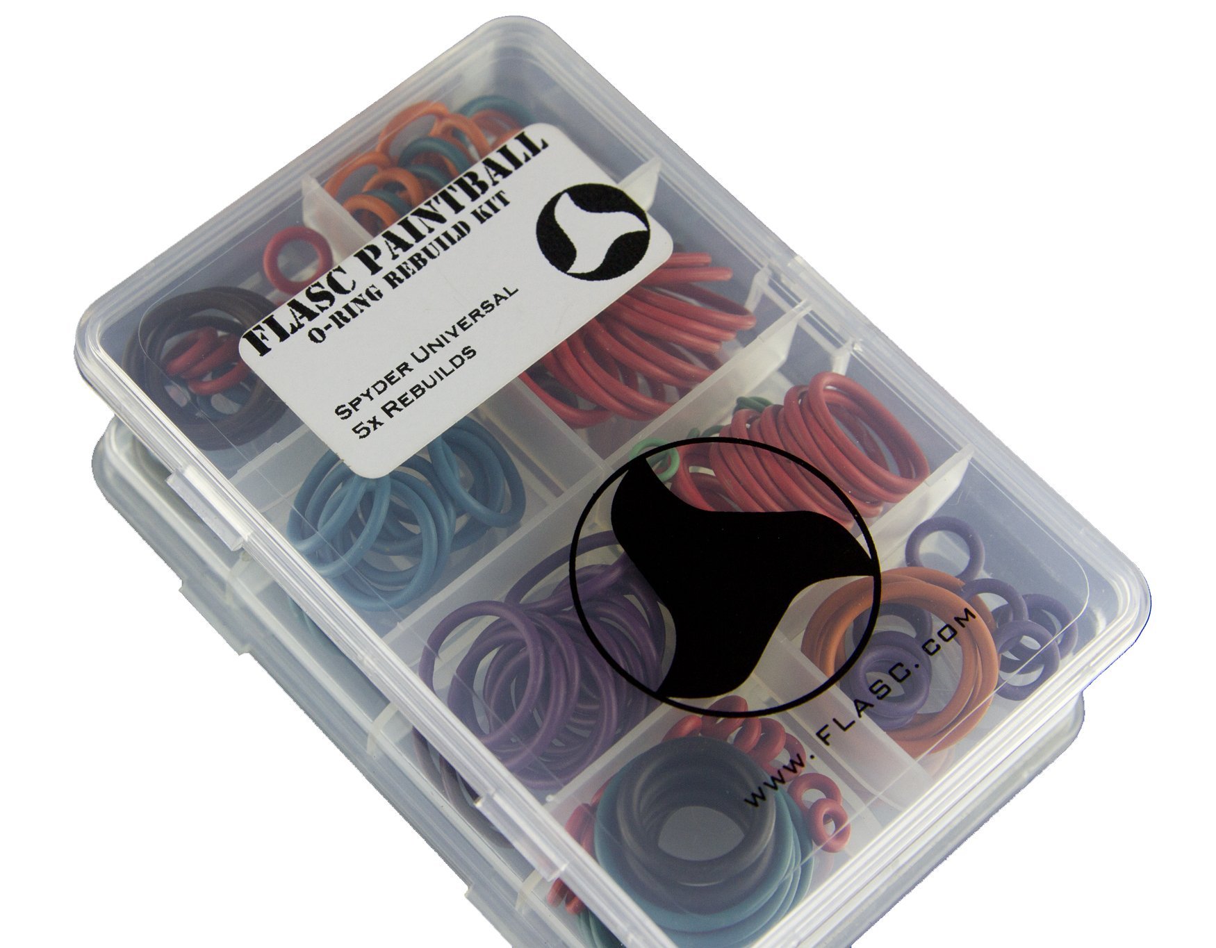 Flasc Paintball Spyder Oring kit with 5X Rebuilds Color Coded