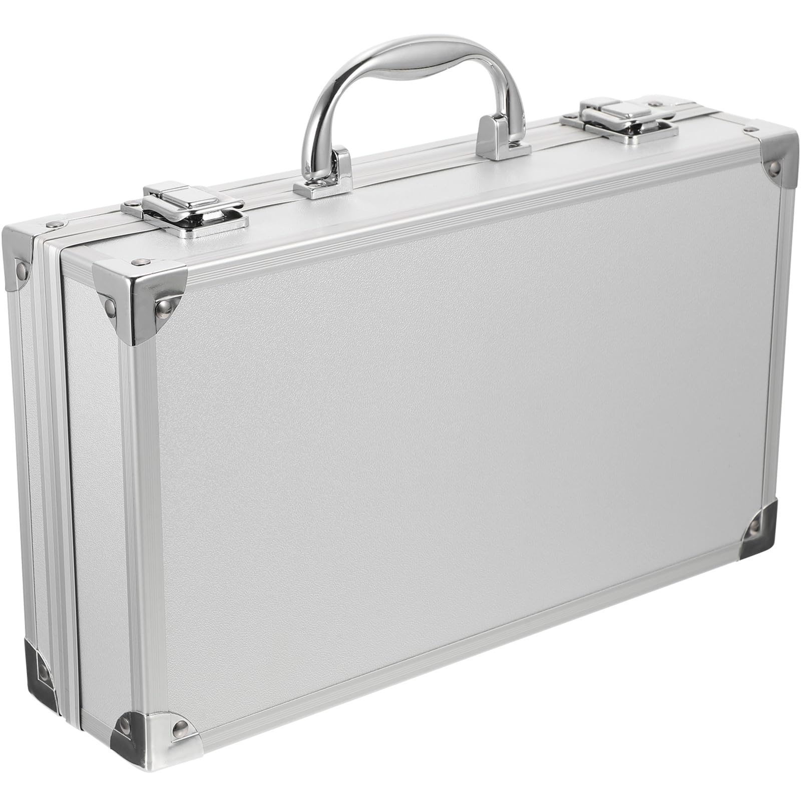 Aluminum Toolbox - Lockable Small Aluminium Case for Tool Storage Portable Tool Case Durable and Corrosion-Resistant Storage Solution 30X17X7.8Cm