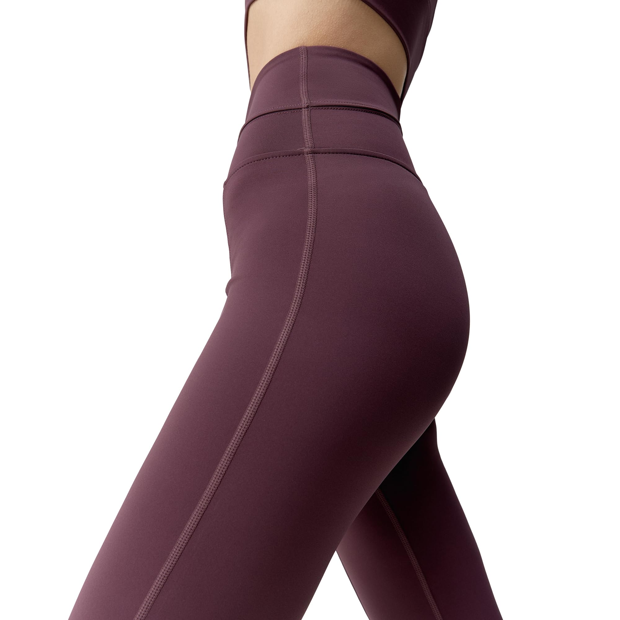 BORN Damskie Legginsy Saori, Treningowe, Do Biegania, Sportowe, Z Wysokim Stanem I Długą Długością