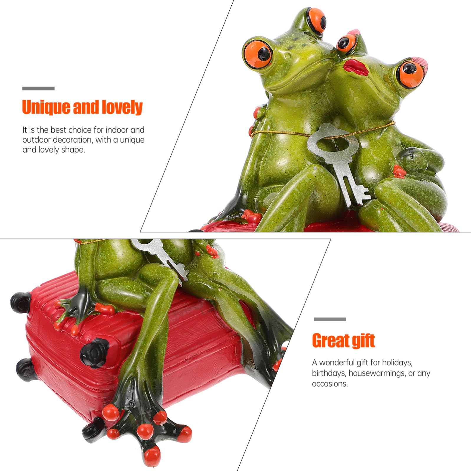 Niedliche Frosch Spardose aus Kunstharz mit Großer Kapazität