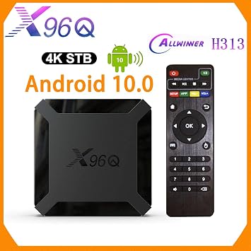 Android 10.0 TV Box, Android TV Box 2GB RAM 16GB ROM Allwinner H313 Quad-Core 64bit with WiFi 2.4GHz USB 3.0 Ultra HD 4K H.265 WiFi Home TV Box