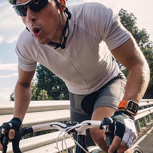 Miniatura 6 de Elaikement Correa deportiva compatible con Apple Watch UltraUltra 2 de 1.929 in, 1.811 in, 1.772 in, 1.732 in y 1.654 in para hombres, correa de